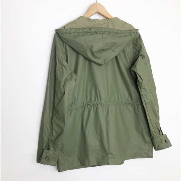Current / Elliot Army green the boyfriend, windbreaker, hooded utility jacket - Picture 10 of 15